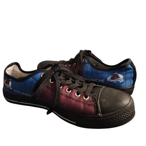 Colorado Avalanche Converse Sneakers Tennis Shoes Mens Unisex Shoes Sz Men 75